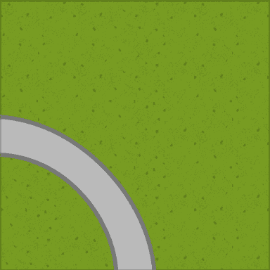 Carcassonne style tile: Corner road
