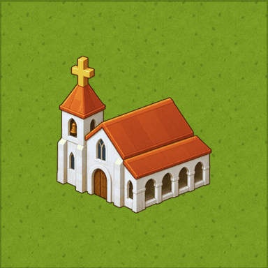 Carcassonne style tile: Monastery
