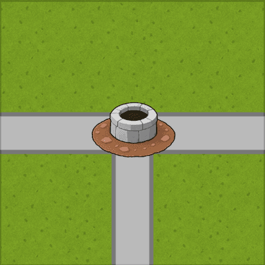 Three road crossing